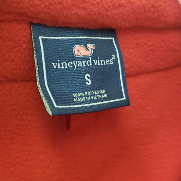 Vineyard Vines mens red fleece preppy pullover size small - Picture 8 of 8